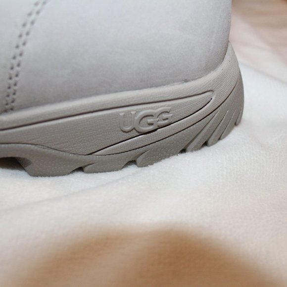 NEW UGG MEN\'S BUTTER‎ WATERPROOF LEATHER SHEARLING SNOW WINTER BOOTS PUTTY GRAY main image 2